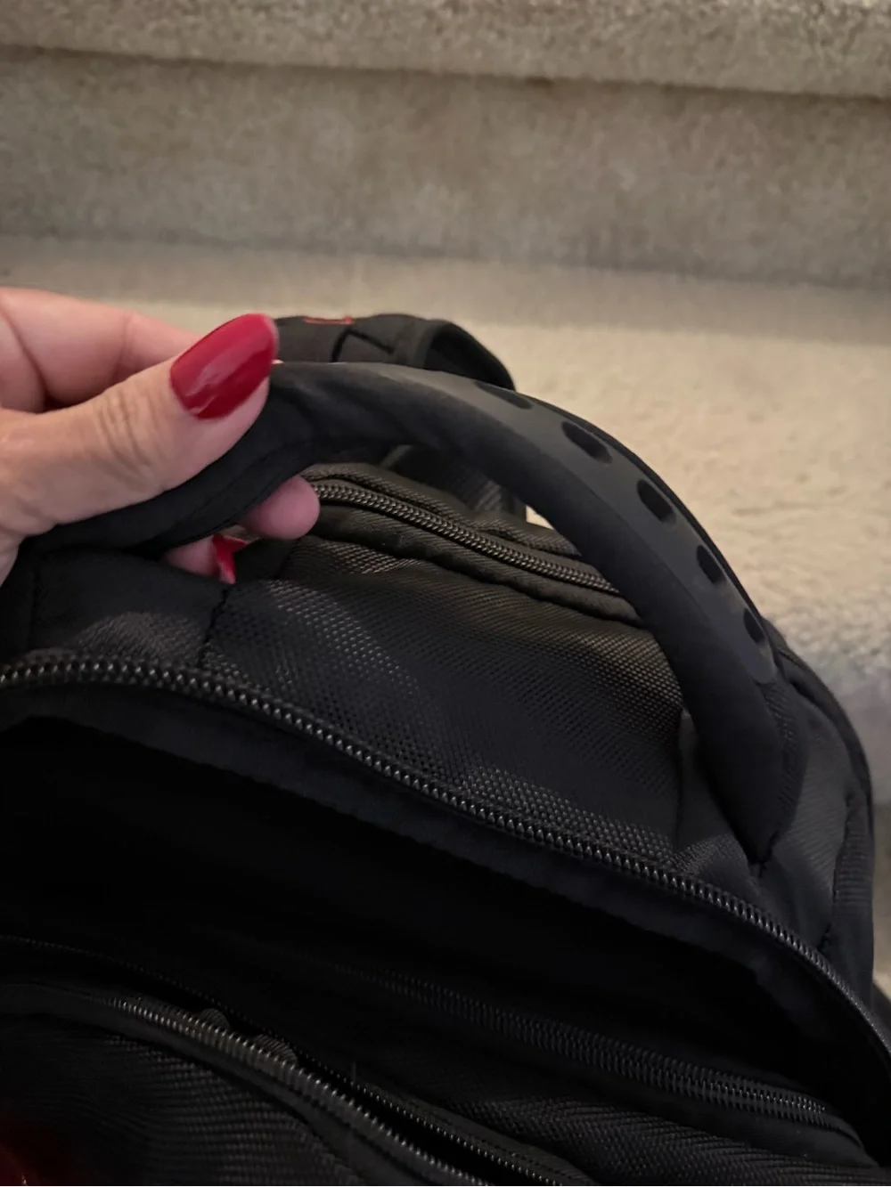 Samsonite unisex Tectonic Black and Red Travel Backpack - Durable Everyday Bag
